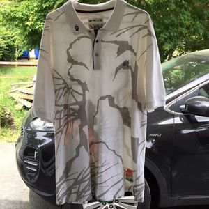 Men’s 2xl akademiks tiger theme polo shirt